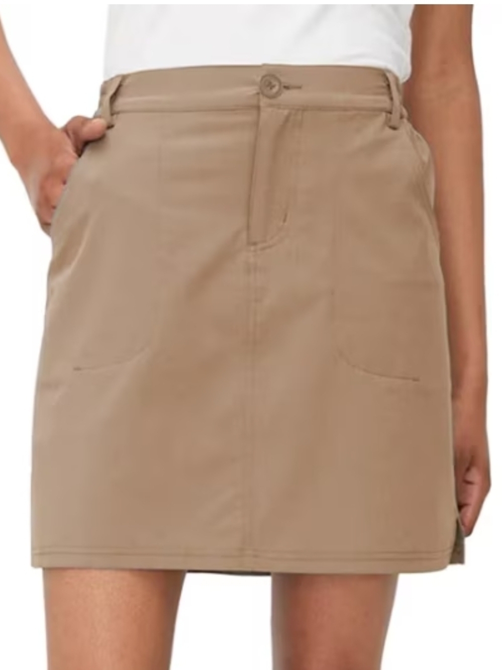 Tilley Women's Trek Skort Tan Small Casual Khaki A-Line Skirt
